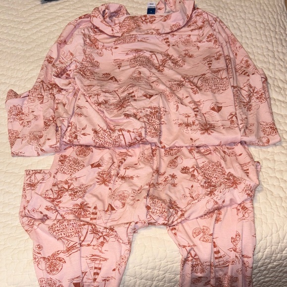 Old Navy Pink and Orange Pajama Set - Picture 3 of 4